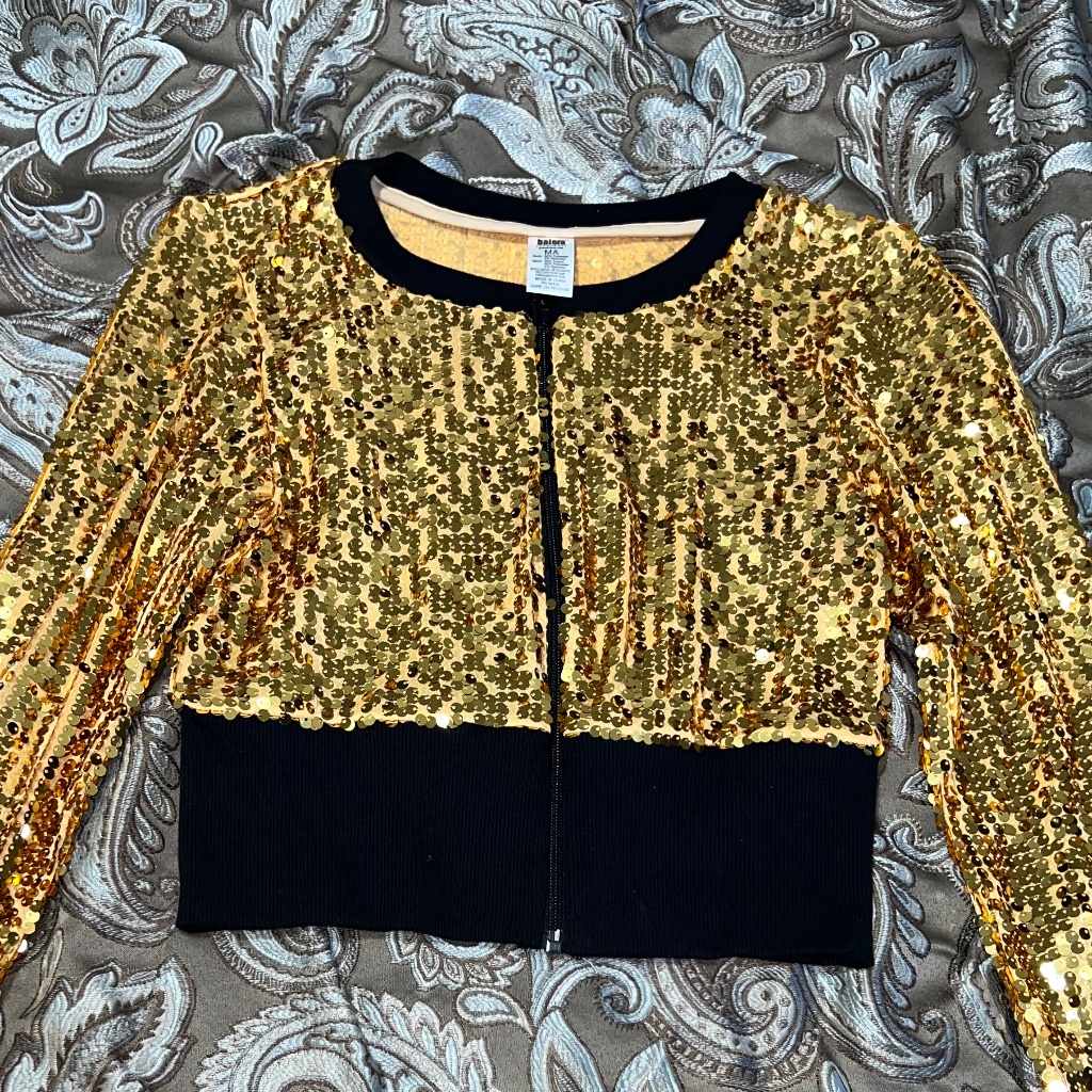 Sequins Crop Jacket